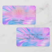 Ombre Holographic Brush Stroke Lotus Visitekaartje (Voorkant / Achterkant)