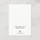 Ombre Holographic Rainbow Glitter Earring Holder Visitekaartje (Achterkant)