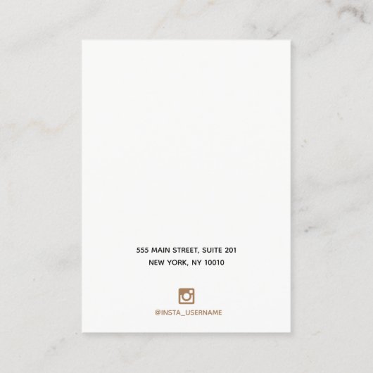 Ombre Holographic Rainbow Glitter Earring Holder Visitekaartje (Achterkant)