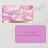 Ombre Holographic Tree Women Silhouette, Yoga Visitekaartje (Voorkant / Achterkant)