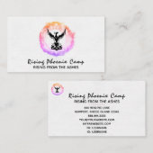 *~* Ombre Hot Pink Ring van Fire Black Phoenix Visitekaartje (Voorkant / Achterkant)