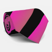 Ombre Hot Roze regenboog Multi Diagonale Stripes Stropdas (Opgerold)