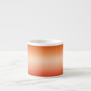 Ombre Hot Summer Oranje & Abriot gradiënt Espresso Kop