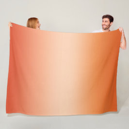 Ombre Hot Summer Oranje & Abriot gradiënt Fleece Deken