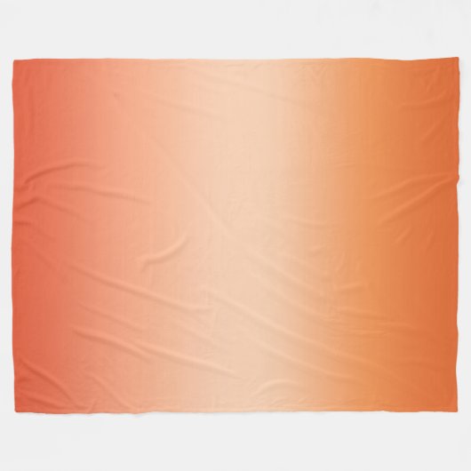  Ombre Hot Summer Oranje & Abriot gradiënt Fleece Deken (Voorkant (Horizontaal))