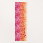 Ombre Ice Soft Pink Oranje ID115 Yogamat (Voorkant)
