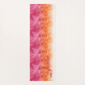 Ombre Ice Soft Pink Oranje ID115 Yogamat (Achterkant)
