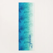 Ombre Ijs Turquoise ID115 Yogamat (Achterkant)