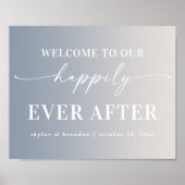 Ombre ivory Welkom bij ons altijd na het onderteke Poster (Voorkant)