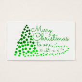 Ombré kerstboom, Letter for Santa Visitekaartje (Voorkant)