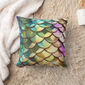 Ombre Kleurrijke Schalen en Glitter Omkeerbaar Kussen (Deken)