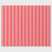Ombre koraal tot rode streep cadeaupapier (Vlak)
