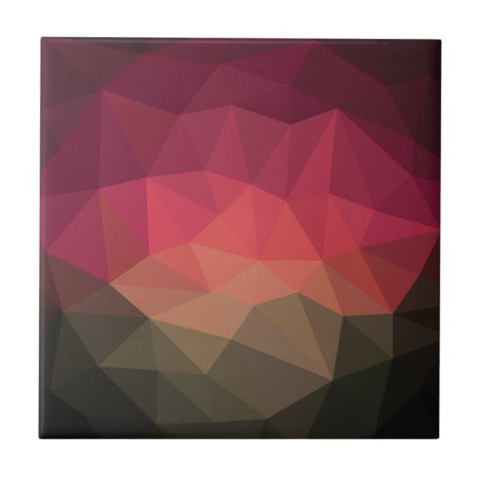 Ombre kristal effect geometrisch modern ontwerp tegeltje (Voorkant)