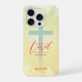 Ombre Kruis Bijbeltekst Persoonlijk iPhone Hoesje (Achterkant)