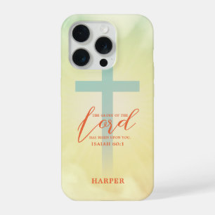Ombre Kruis Bijbeltekst Persoonlijk iPhone 15 Pro Case