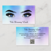 *~* OMBRE Lashes QR Brows Extensions glitter Visitekaartje (Voorkant / Achterkant)