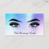 *~* OMBRE Lashes QR Brows Extensions glitter Visitekaartje (Voorkant)