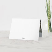 Ombre Lavendel Paarse Zilver Custom Wedding Foto Bedankkaart (Achterkant)