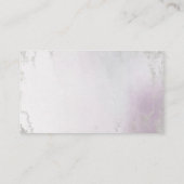 Ombre Lavendel Paarse Zilveren Bruiloft Tafelnumme Plaatskaartje (Achterkant)