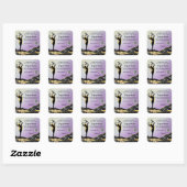 *~* Ombre Lavender Goddess Inention Spell AP24 Vierkante Sticker (Vel)