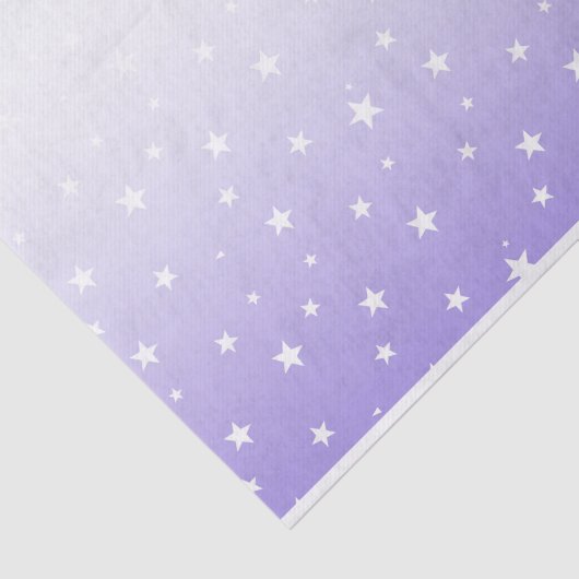 Ombre Lavender Stars Weefpapier Tissuepapier (Detail)