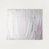 Ombre licht paarse zilveren fotocabine achtergrond wandkleed (Voorkant (horizontaal))