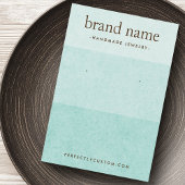 Ombre light aqua blue texture earring display card visitekaartje