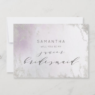Ombre Light Paars Luxe Junior Bridesmaid Voorstel