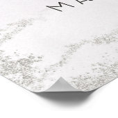 Ombre Light Paars Silver Foil Luxe Guestbook Poster (Hoek)