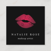 Ombre Lips Vierkante Visitekaartje (Voorkant)