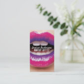 Ombre Lipstick Makeup Artist Visitekaartje (Staand voorkant)