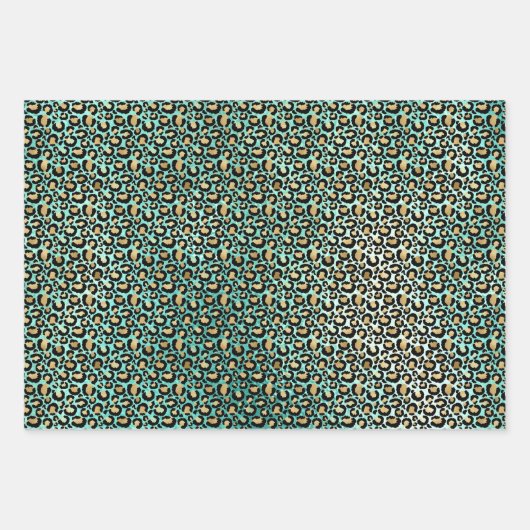 Ombre Luipaard Prints Inpakpapier Vel (Voorkant 3)