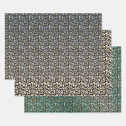 Ombre Luipaard Prints Inpakpapier Vel (Set)