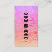 *~* Ombre Lunar Cosmic Moon Phases Universe Shaman Visitekaartje (Voorkant)