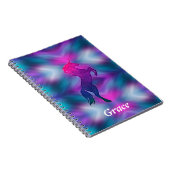 Ombre Magical Unicorn Personalized Notitieboek (Rechterzijde)