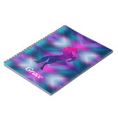 Ombre Magical Unicorn Personalized Notitieboek (Linkerzijde)