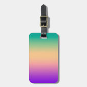 Ombre , meerkleurig bagagelabel (Voorkant verticaal)