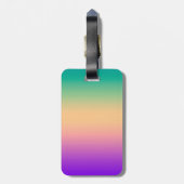 Ombre , meerkleurig bagagelabel (Achterkant verticaal)