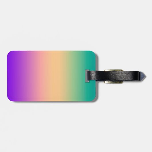 Ombre , meerkleurig bagagelabel (Achterkant horizontaal)