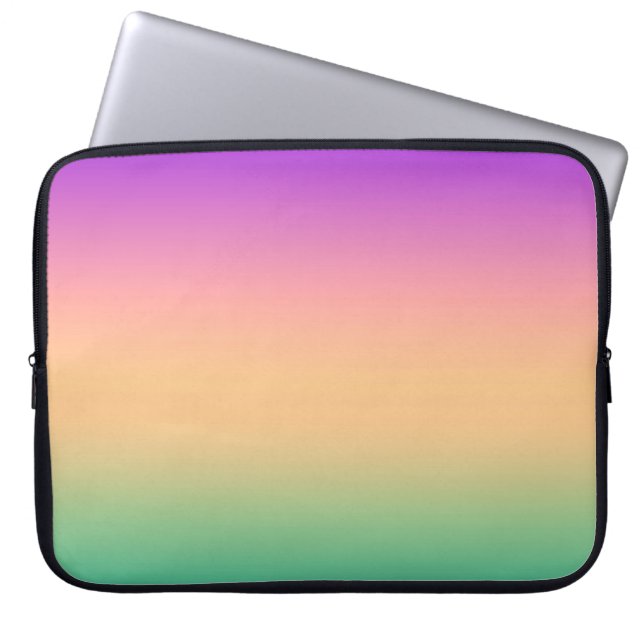 Ombre, meerkleurig laptop sleeve (Voorkant)