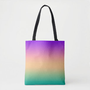 Ombre, meerkleurig, patroon, achtergrond, turqu tote bag