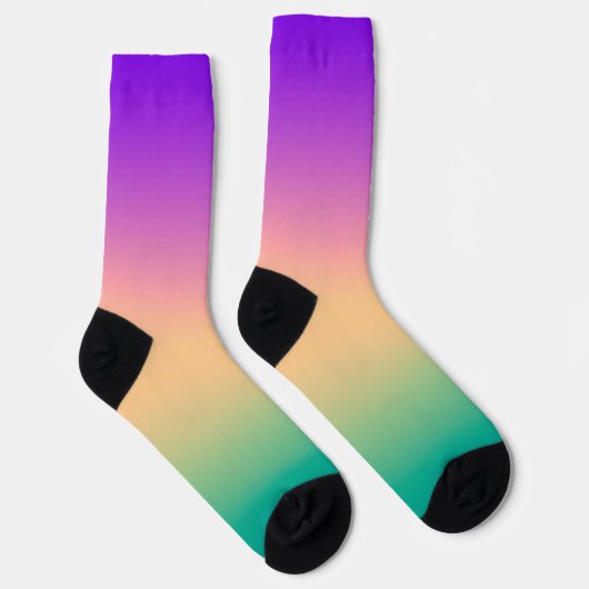 Ombre, meerkleurig sokken (Rechts)