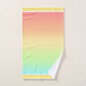 Ombre mengt perzik, Blauwgroen, groen geel handdoe Bad Handdoek (Handdoek)