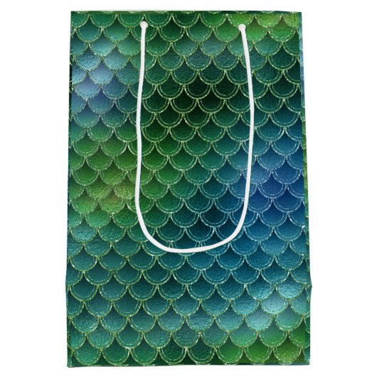 Ombre Mermaid Scale Medium Cadeauzakje (Achterkant)
