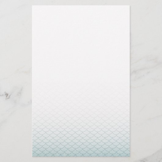 Ombre Mermaid Scales Briefpapier (Voorkant)