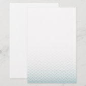 Ombre Mermaid Scales Briefpapier (Voorkant / Achterkant)