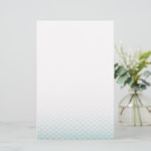 Ombre Mermaid Scales Briefpapier (Staand voorkant)