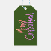 Ombré Merry Christmas Gift Label Cadeaulabel (Voorkant)