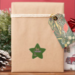 Ombré Merry Christmas Star Sticker<br><div class="desc">Een heldere,  kleurveranderende Merry Christmas-sticker.</div>