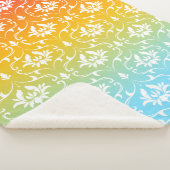 Ombre met damast sherpa deken (3/4)